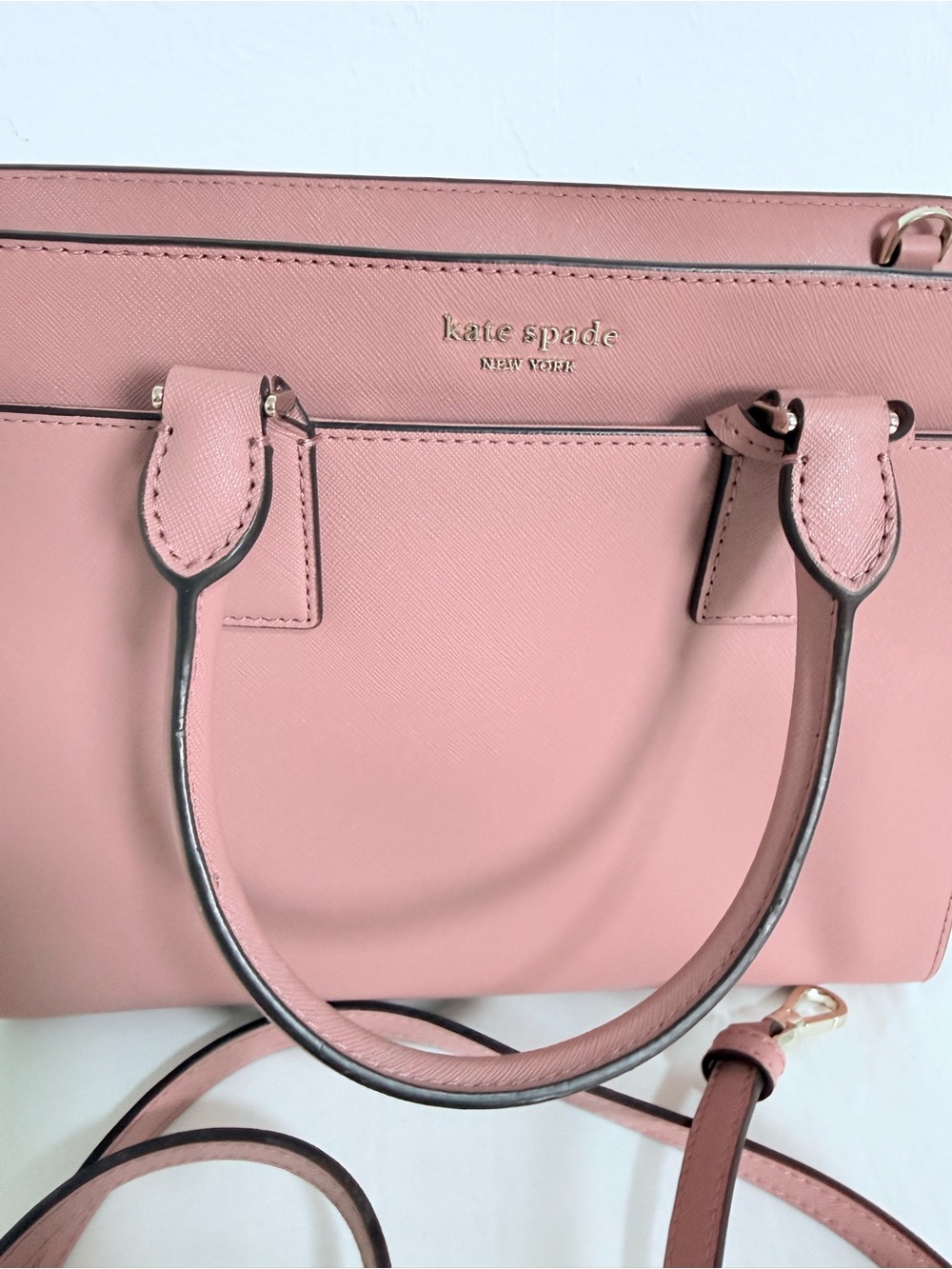 kate spade Blush Pink Leather Satchel with Detachable Strap - Picture 2 of 5